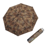 Kép DOPPLER Mini Light Leaves - női összecsukható esernyő barna színben