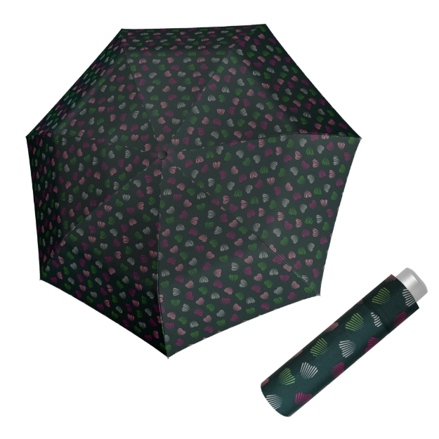 Kép DOPPLER Mini Light Emotion zöld - női összecsukható esernyő