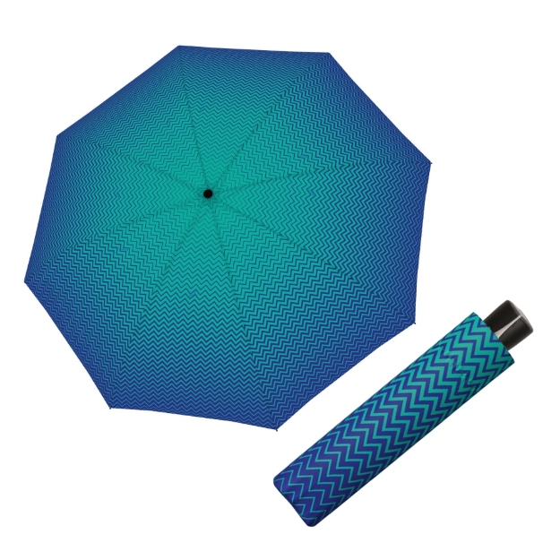 Kép DOPPLER Fiber Mini Strong kék - női összecsukható esernyő