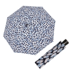 Kép DOPPLER Fiber Mini Leaves kék - női összecsukható esernyő