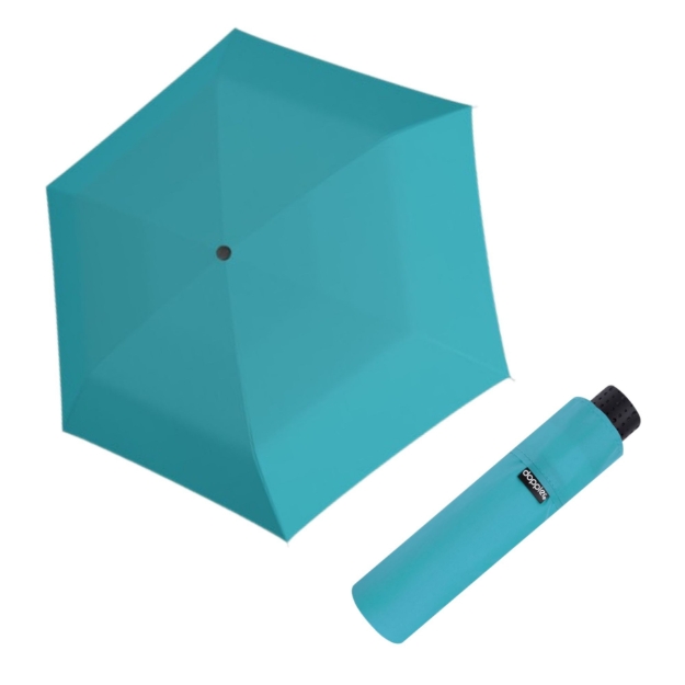 Kép DOPPLER Fiber Havanna Uni Aqua kék - női összecsukható esernyő