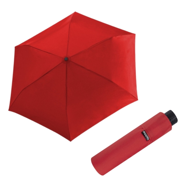 Kép DOPPLER Fiber Havanna Uni Red - női összecsukható esernyő piros