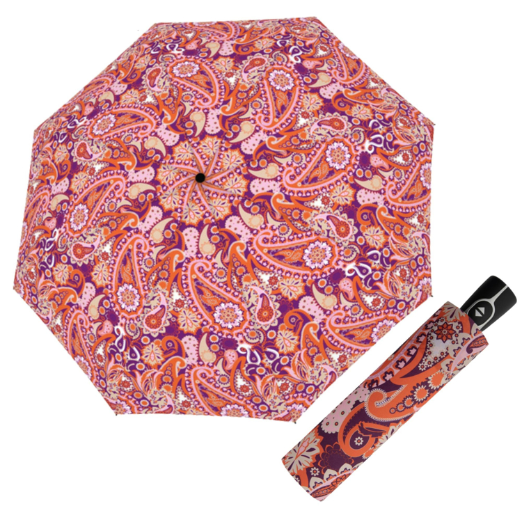 Kép DOPPLER Fiber Magic Paisley berry - női teljesen automata esernyő