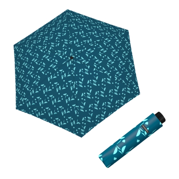 Kép DOPPLER Fiber Havanna Joy kék - női összecsukható esernyő