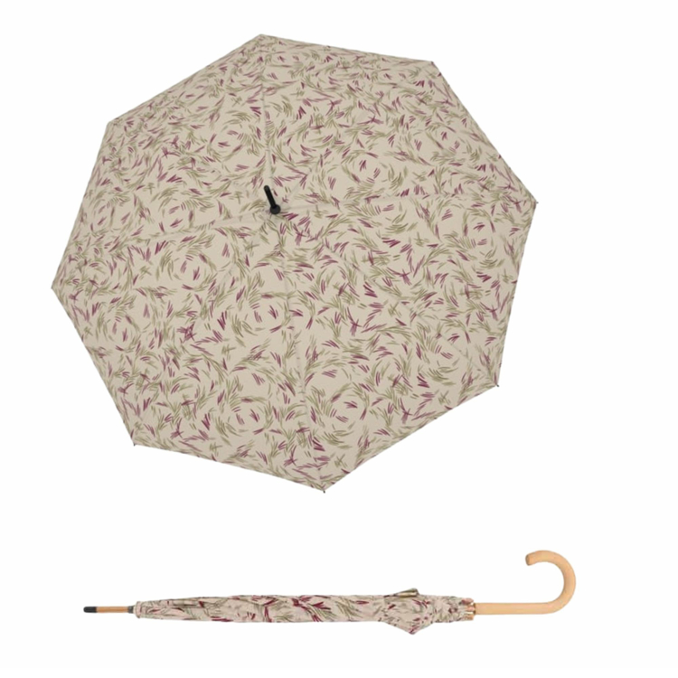 Kép DOPPLER NATURE LONG WIND - női ECO esernyő bézs színben