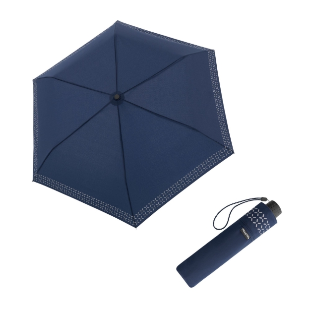 Kép DOPPLER Fiber Havanna Safety Cross - női összecsukható esernyő kék