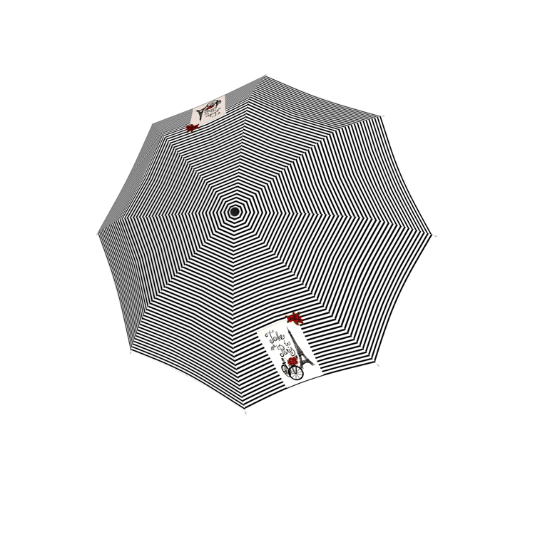 Kép DOPPLER Magic Fiber Take me to Paris - női/férfi teljesen automata esernyő fehér
