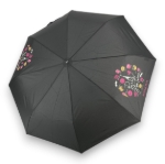 Kép DOPPLER Mini Fiber Paris is Taime - női összecsukható esernyő fekete színben