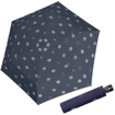 Kép DOPPLER Fiber Magic Timeless Blue Dots - női teljesen automata esernyő kék színben