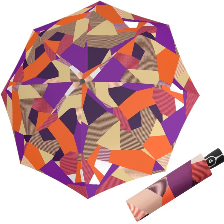 Kép DOPPLER Fiber Magic Bold - női teljesen automata esernyő narancssárga sötét színben