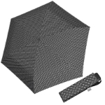 Kép DOPPLER Carbonsteel Mini Slim Minimals - női összecsukható esernyő fekete