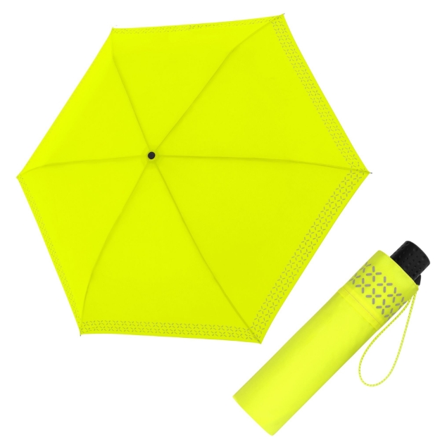 Kép DOPPLER Fiber Havanna Safety Cross - női összecsukható esernyő sárga színben