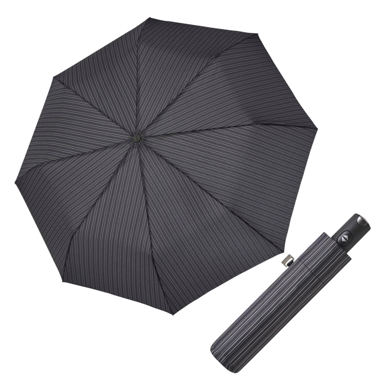 Kép DOPPLER Carbonsteel Magic - férfi teljesen automata esernyő fekete színben