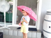 Kép DOPPLER Kids Maxi Girls - gyermek meztelen esernyő rózsaszínű