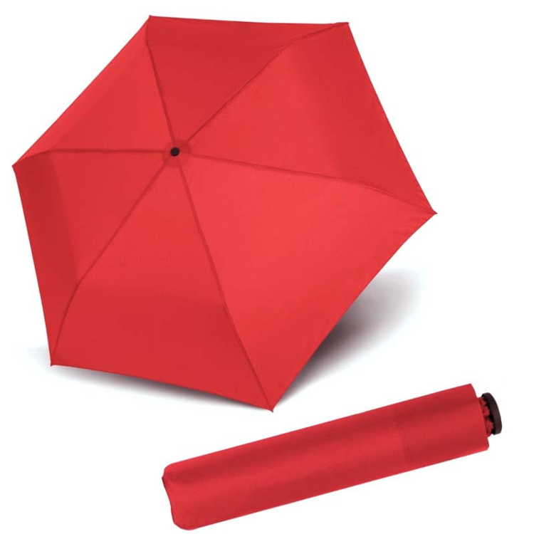 Kép DOPPLER Zero 99 Fiery Red - gyermek/női összecsukható esernyő piros