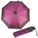 Kép DOPPLER Fiber Mini Style - lila viola női összecsukható esernyő rózsaszínű