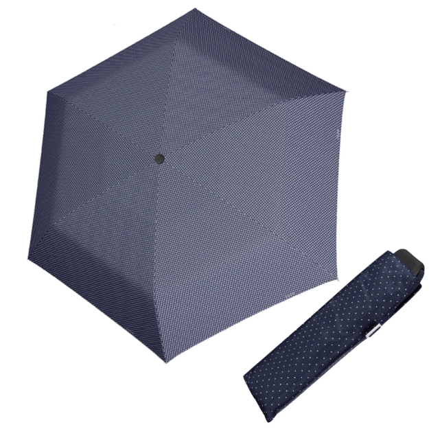 Kép DOPPLER Carbonsteel Mini Slim Chic - női összecsukható esernyő kék