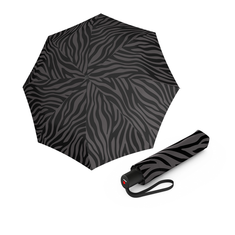 Kép KNIRPS A.200 MEDIUM DUOMATIC Zebra Black - elegáns női teljesen automata esernyő