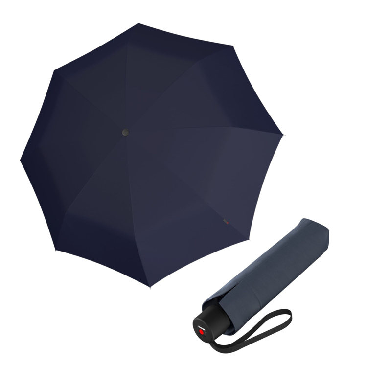 Kép KNIRPS A.050 MEDIUM NAVY - elegáns női összecsukható esernyő kék színben