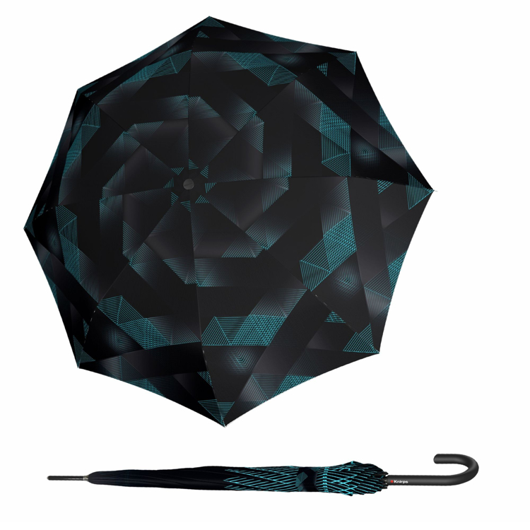 Kép KNIRPS T .760 Stick Automatic Symphony fekete - elegáns lövőernyő szárú lőernyő
