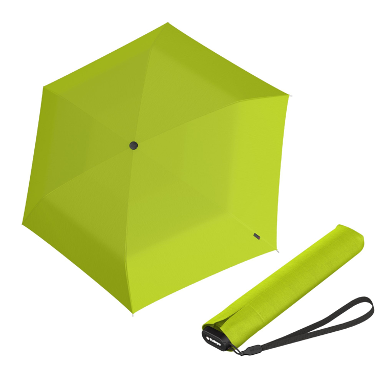 Kép KNIRPS US.050 ultra light slim kézi lime- könnyű női összecsukható lapos esernyő világoszöld