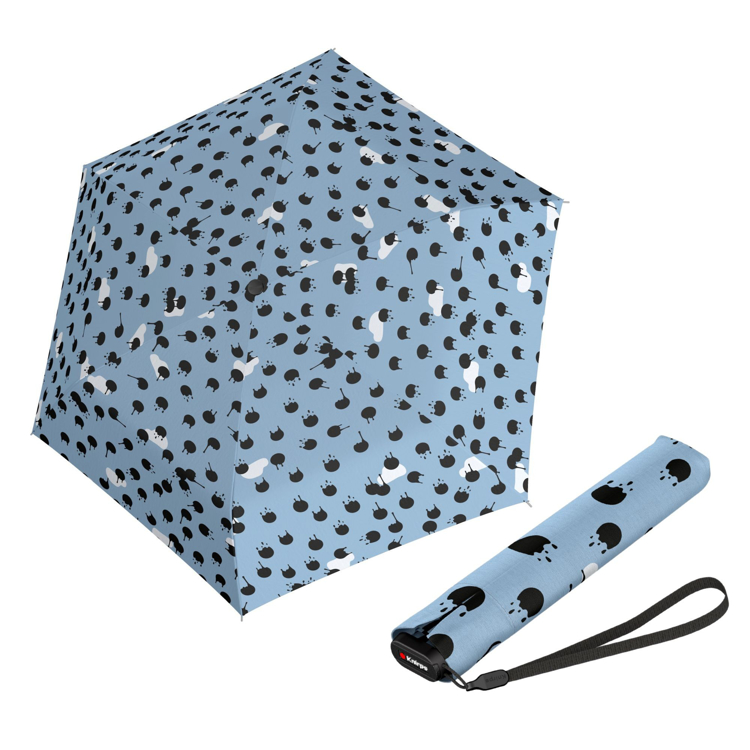 Kép KNIRPS US.050 ultra light slim kézi rainyday ice - könnyű női összecsukható lapos esernyő kék
