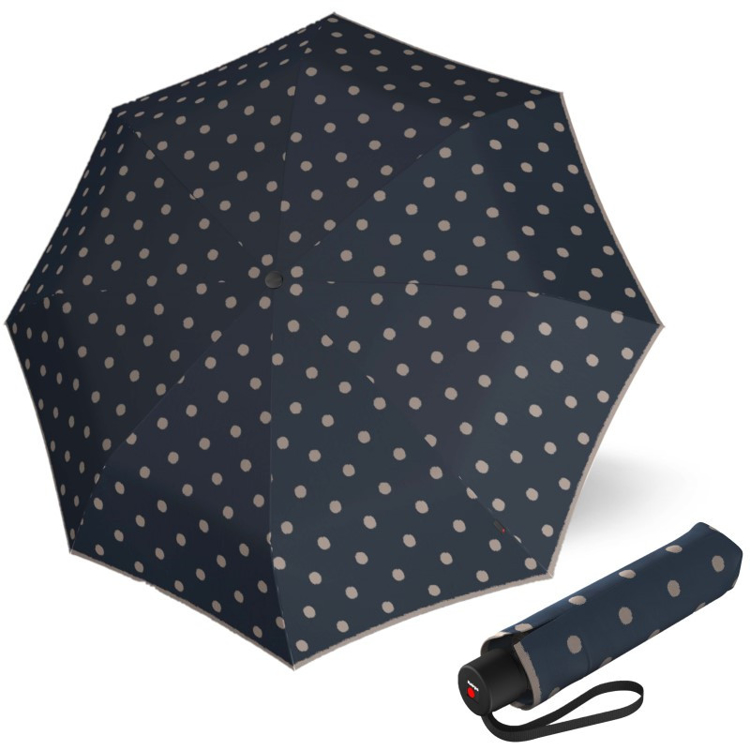 Kép KNIRPS A.050 MEDIUM Dot Art Ocean - elegáns női összecsukható esernyő kék színben