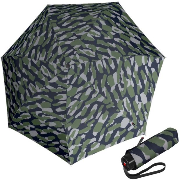 Kép KNIRPS T.020 Hunting Neptune - ECO ultrakönnyű összecsukható esernyő zöld