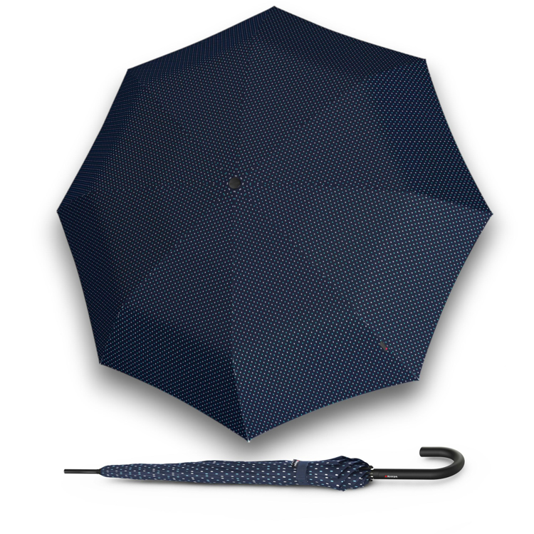Kép KNIRPS A.760 Stick Automatic joy navy - elegáns üreges kidobóernyő kék színben