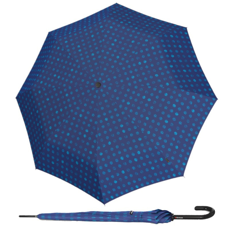 Kép KNIRPS A.760 STICK PINTA AQUA - elegáns csupasz esernyő kék színben