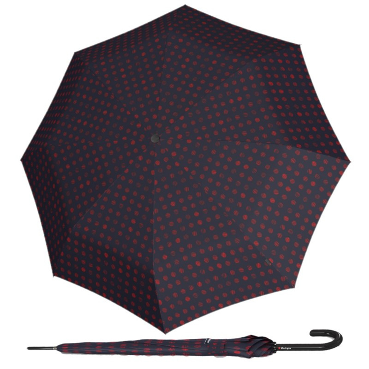Kép KNIRPS A.760 STICK PINTA SAILOR - elegáns borotválkozó esernyő piros színben