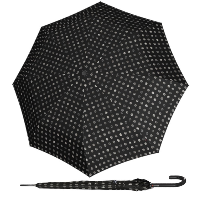 Kép KNIRPS A.760 STICK PINTA CLASSIC - elegáns borotválkozó esernyő fekete színben