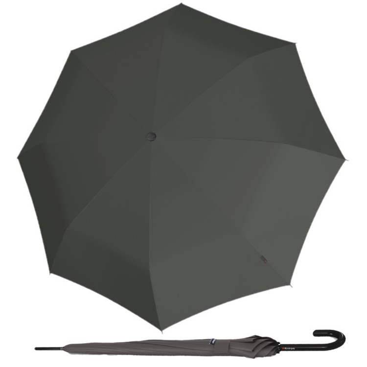 Kép KNIRPS A.760 STICK DARK GREY - elegáns borotválkozó esernyő szürke