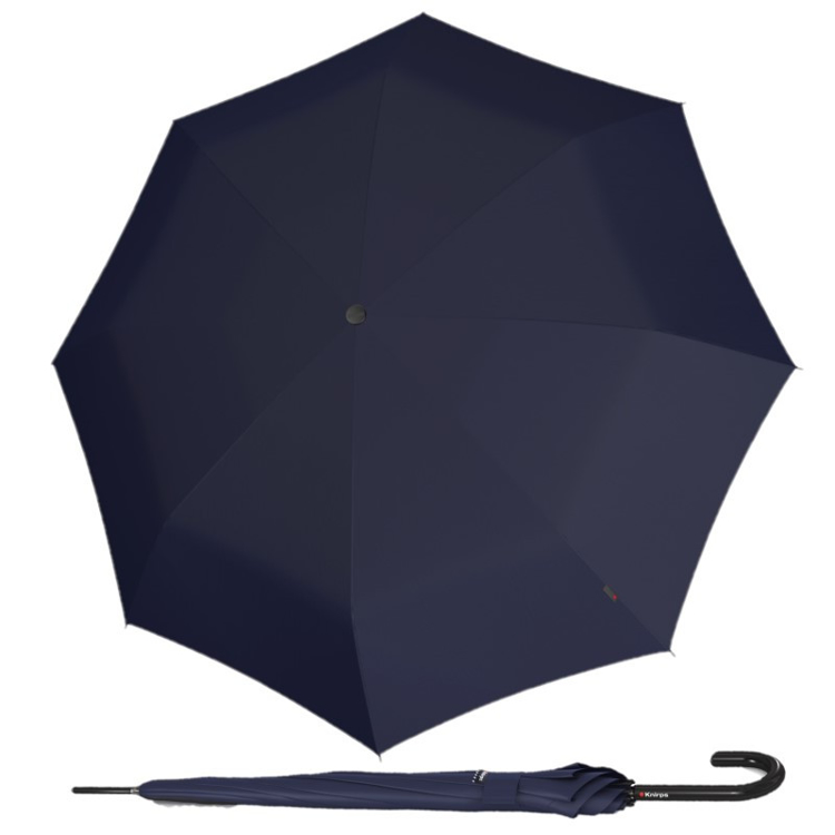 Kép KNIRPS A.760 STICK NAVY - elegáns szárú esernyő kék színben