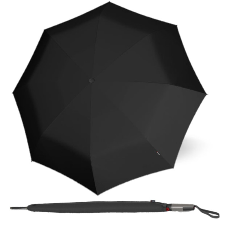 Kép KNIRPS T.900 EXTRA LONG BLACK - férfi borotválkozó esernyő fekete