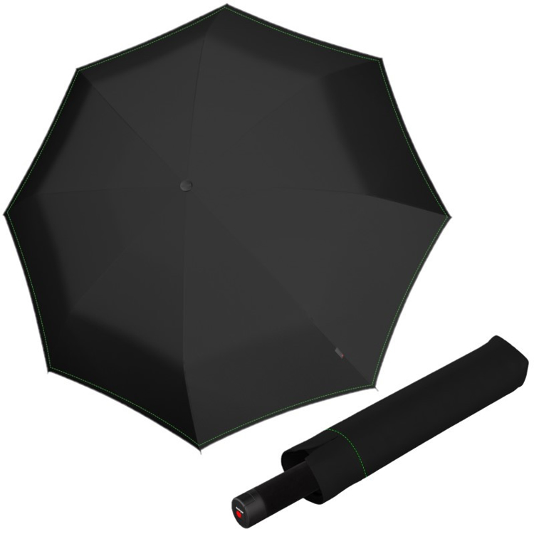 Kép KNIRPS U.90 XXL NEON BLACK - ultrakönnyű összecsukható esernyő fekete színben