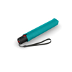 Kép KNIRPS U.200 TURQUOISE WITH BLACK - elegáns női teljesen automata esernyő kék színben