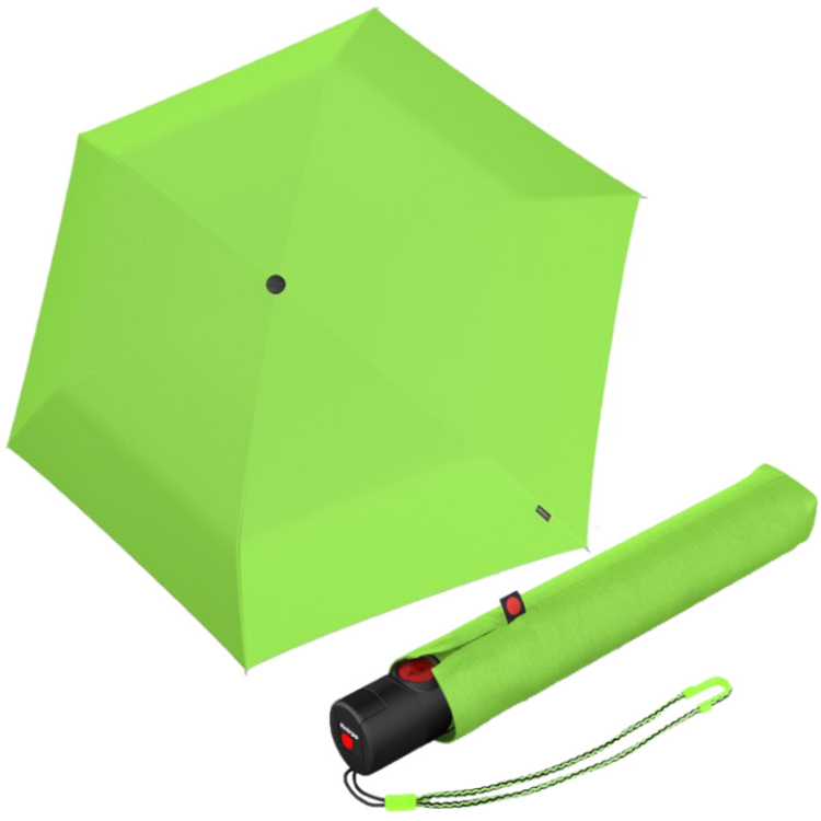 Kép KNIRPS U.200 NEON GREEN - elegáns női teljesen automata esernyő zöld színben