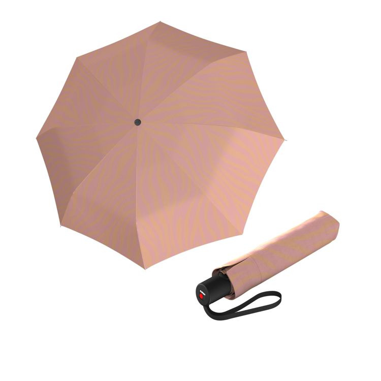 Kép KNIRPS A.200 MEDIUM DUOMATIC Zebra Peach - elegáns női teljesen automata esernyő