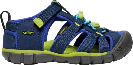 Kép KEEN Seacamp II CNX Gyermek szandál naval academy/chartreuse