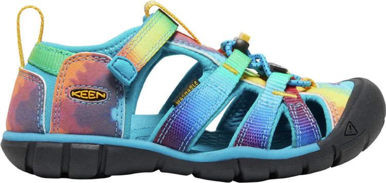 Kép KEEN Seacamp II CNX Gyermek szandál élénk kék/eredeti nyakkendőfestés