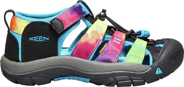Kép KEEN Newport H2 Ifjúsági gyerek szandál szivárványos nyakkendős szandálok