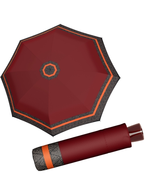 Kép DOPPLER Fiber Mini Style - női összecsukható esernyő bordó színben