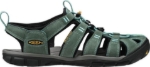 Kép KEEN Clearwater CNX Leather W Női szandál ásványkék/sárga színben