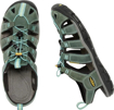 Kép KEEN Clearwater CNX Leather W Dámské sandály mineral blue/yellow