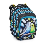 Kép Bagmaster BETA 25 A iskolai hátizsák - papagáj Fekete 18 l
