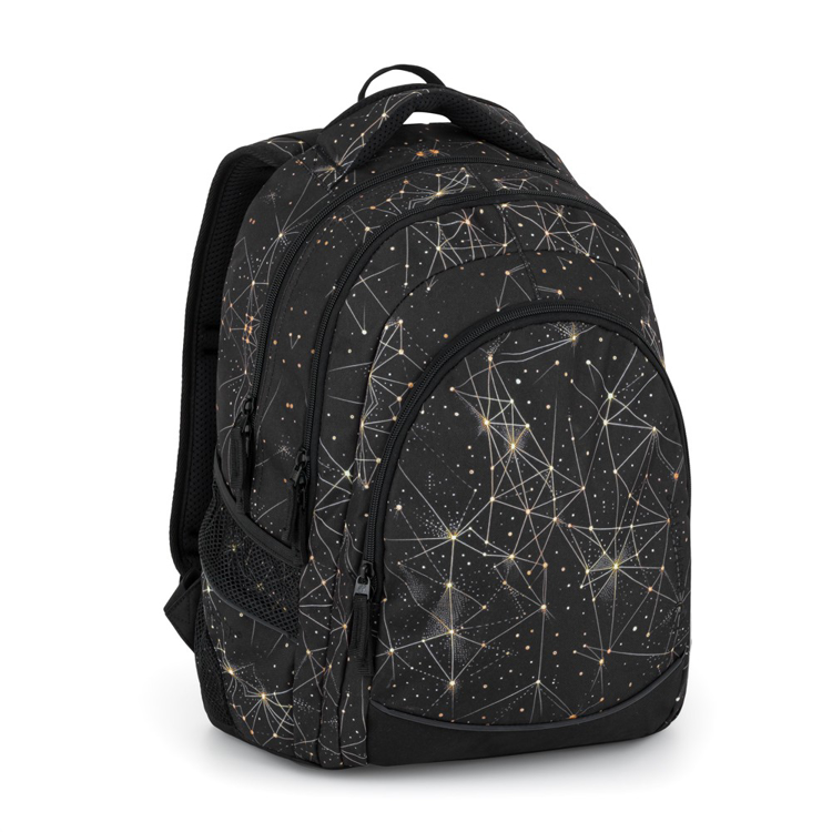Kép Bagmaster DIGITAL 25 A studentský batoh – vesmír Černá 22 l