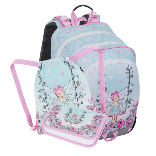 Kép Bagmaster ALFA 25 Kis iskolai szett első osztályosoknak - Fairy Multicolour 18 l