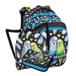 Kép Bagmaster BETA 25 Egy kis iskolai készlet első osztályosoknak - papagáj Fekete 18 l