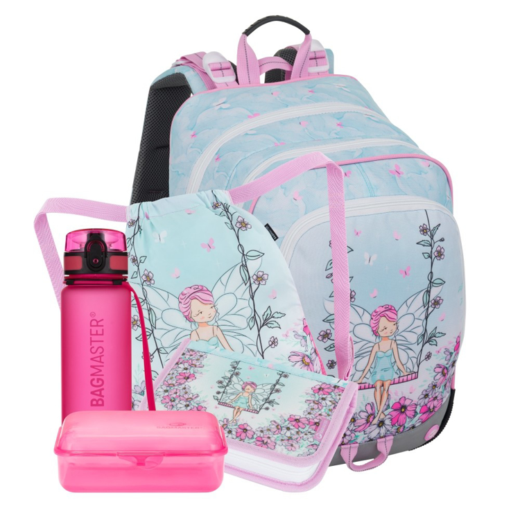 Kép Bagmaster ALFA 25 Nagy iskolai szett első osztályosoknak - Fairy Multicolour 18 l